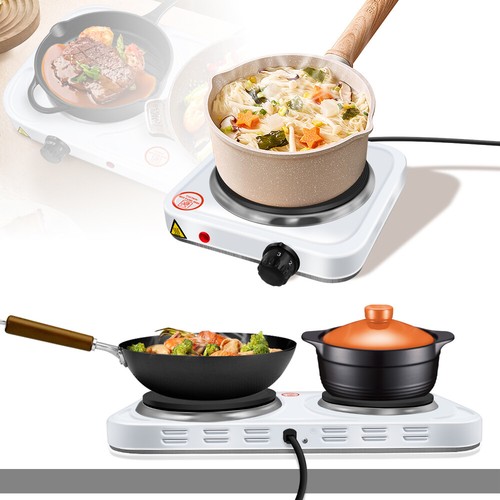 Electric hob double ring table - electric,