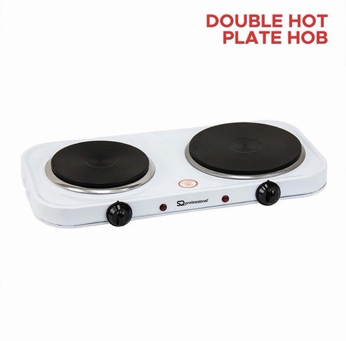 Electric double hot plate hob - hot,
